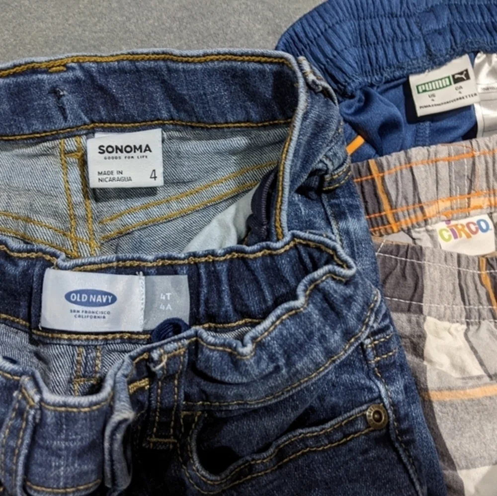 Boys shorts 4t Puma Circo Old Navy Sonoma denim jean‎